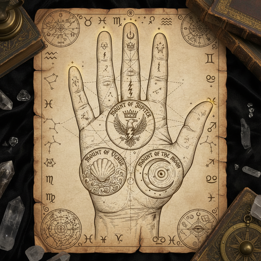 Image de l'article Chiromancie : Les Monts de la main