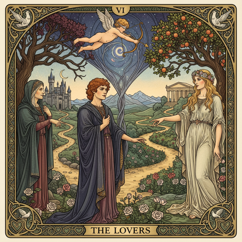 Image de l'article Tarot : L’Amoureux, le choix du cœur